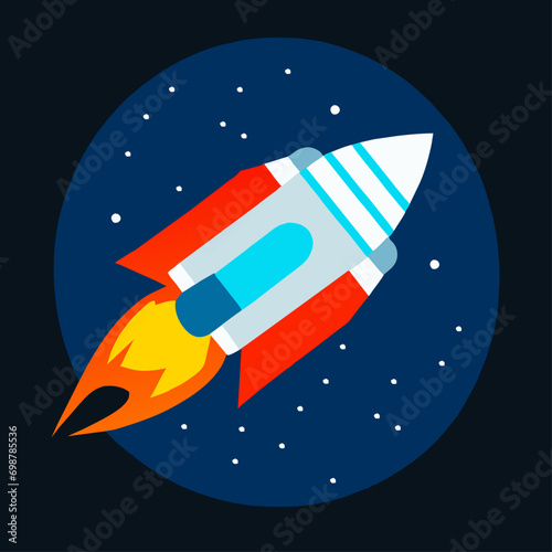 rocket in space
