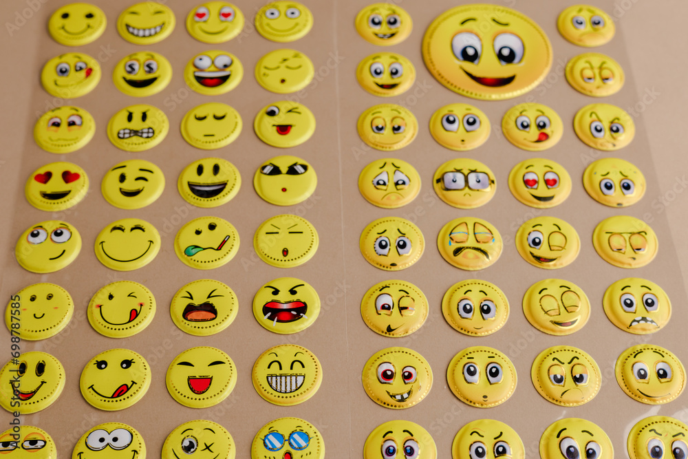 Big set of yellow emojis. iOS emoji, emoticons. WhatsApp emoji. Funny ...