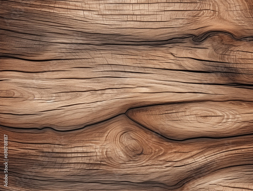Abstract sleek brown smoothened tabletop wood grain texture seamless pattern photo