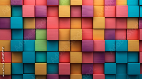 colored wooden blocks  gradient.