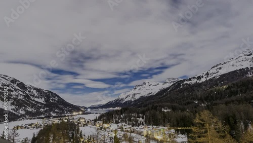  Nacht über dem Silvaplanasee Zeitraffer
