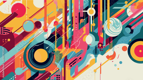 Abstract computer circuit board background for wallpaper, card, poster, web, cover, poster decoration