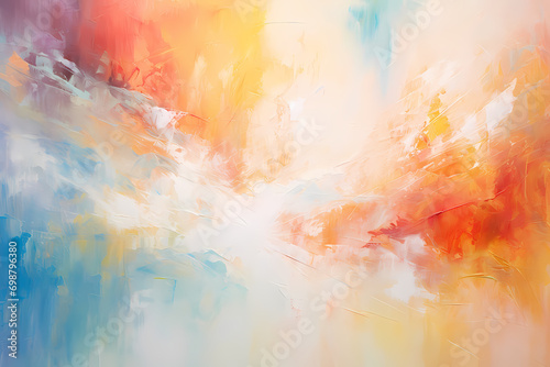 Abstract watercolor painting with modern impressionistic technique, colorful, abstract, generative ai, generative, ai, art, painting, illustration