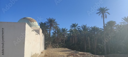 Sacred marabout in Tozeur Tunisia. Little mosque marabout