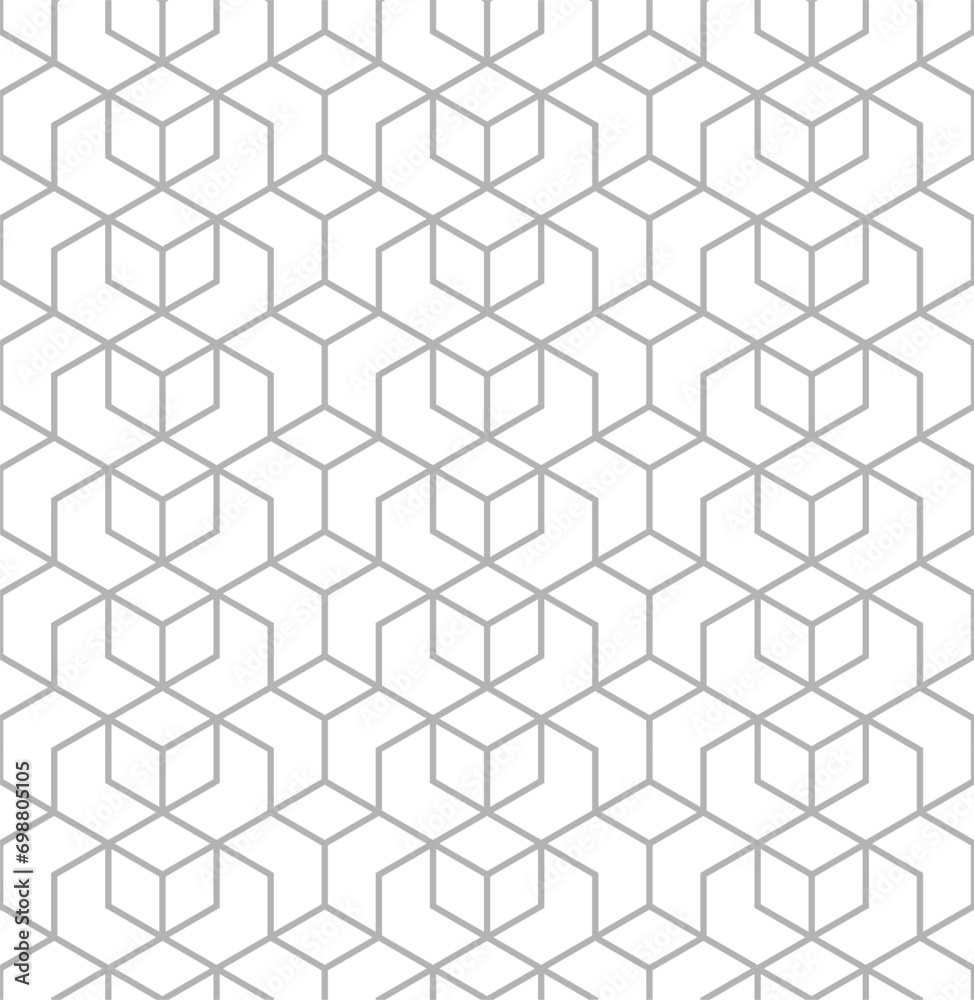 Seamless abstract geometric pattern in 3D style Seamless abstract geometric pattern in 3D style