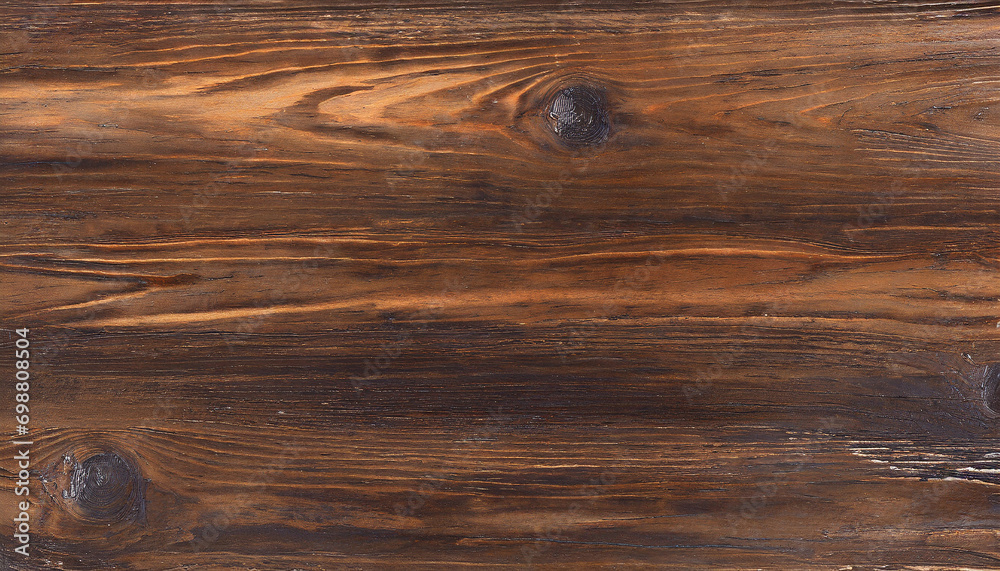 Fototapeta premium Brown wooden background, Wood veneer for furniture, Texture of ceramic tile in wooden flooring style, Pine wood Vintage timber texture background