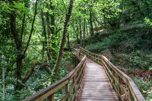 Views on Mao River Trail in Galicia
