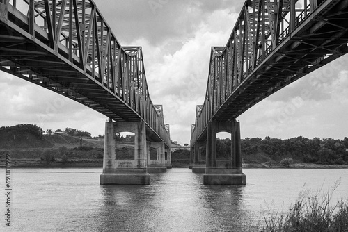 Grainy archival black and w...