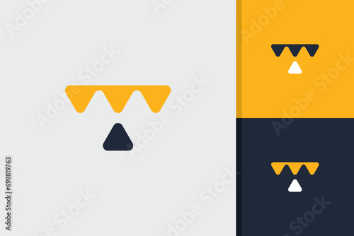 modern creative concept of letter t logo design icon vector template