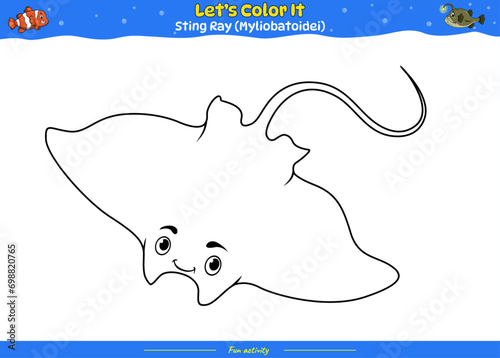 Lets color it Sting Ray