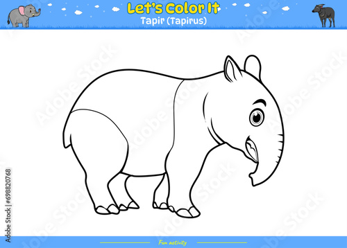 Lets color it Tapir