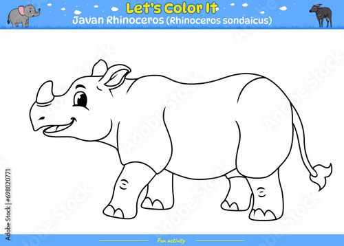 Lets color it Rhinoceros