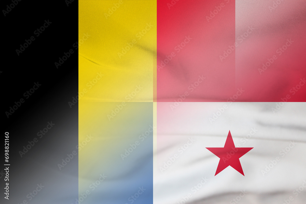 Belgium and Panama state flag international negotiation PAN BEL