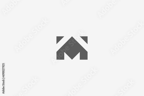Free Download Illustration vector graphic of letter M home. Good for logo - GFXLoad