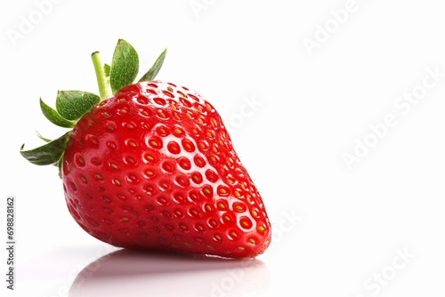 Strawberry isolated on white background. Fresh strawberry on white background
