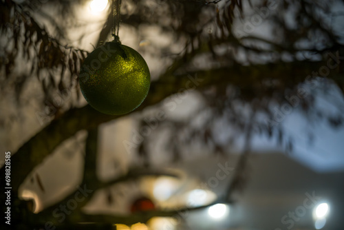 Christmas ornament  hanging in. tree