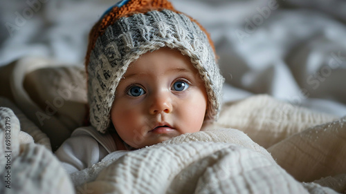 Beautiful Baby on Bed