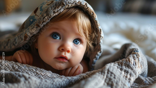 Beautiful Baby on Bed