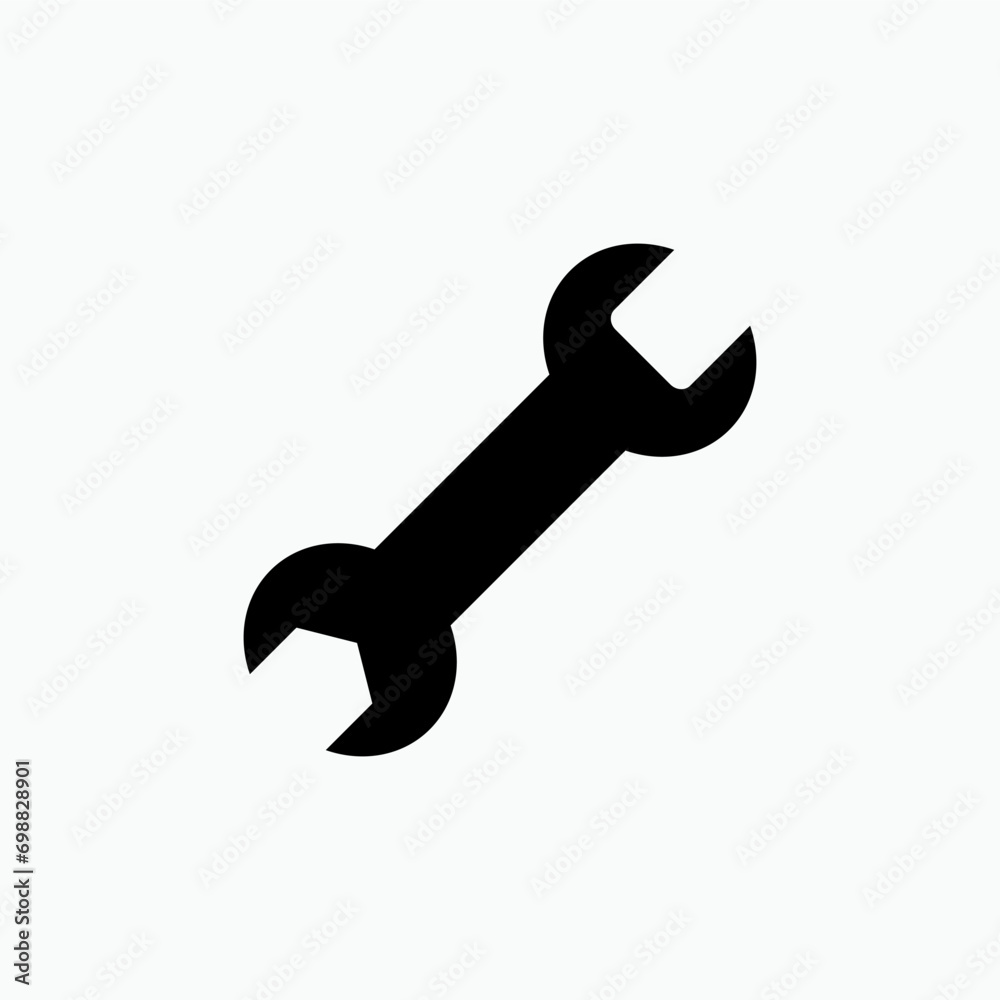 Wrench Icon. Repair, Setting. Mechanics, Maintenance Symbol for Design, Presentation, Website or Apps Elements – Vector. Wrench Icon. Repair, Setting. Mechanics, Maintenance Symbol for Design, Presentation, Website or Apps Elements – Vector.