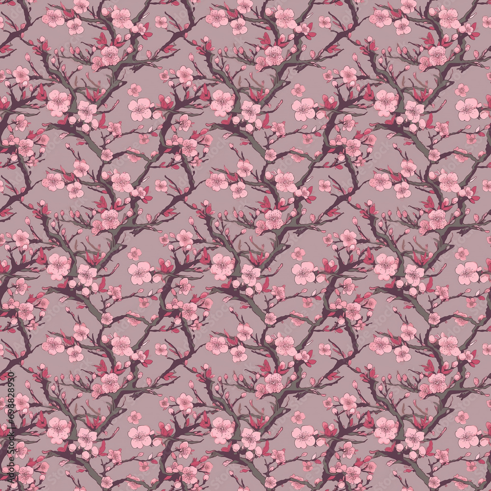 Seamless Japanese Pattern Wallpaper