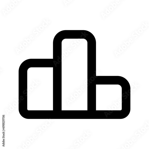 podium line icon