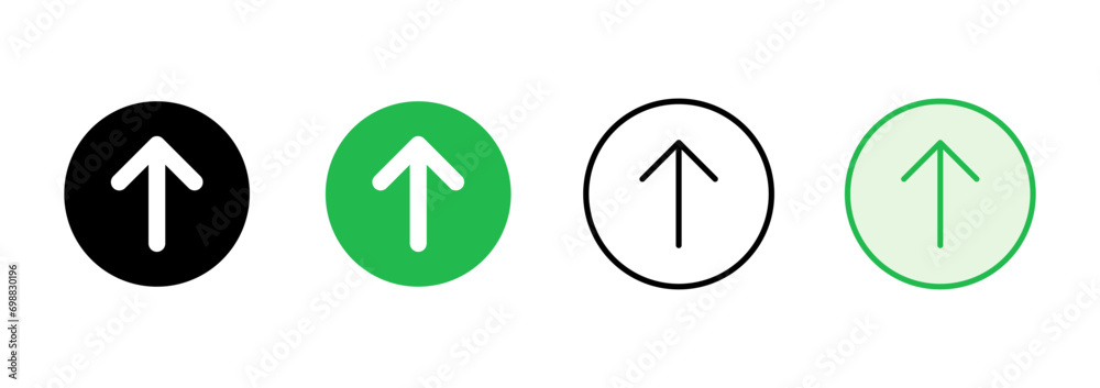Upload icon set. load data symbol