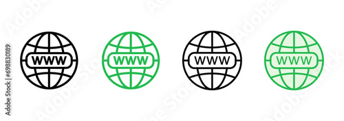 Web icon set. go to web icon. web click icon