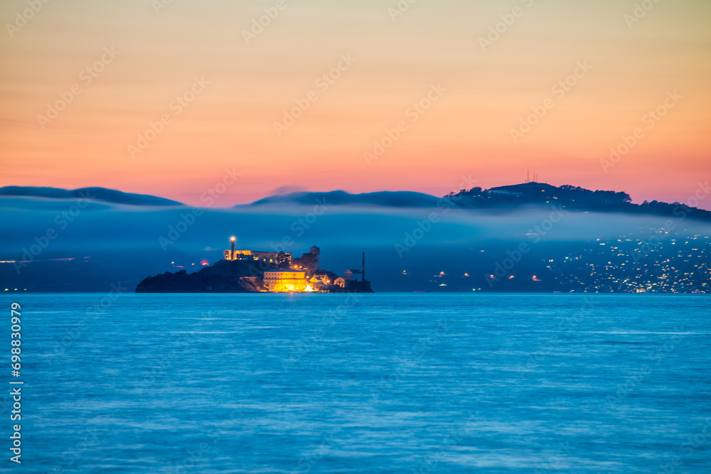 San Francisco skyline at night, California