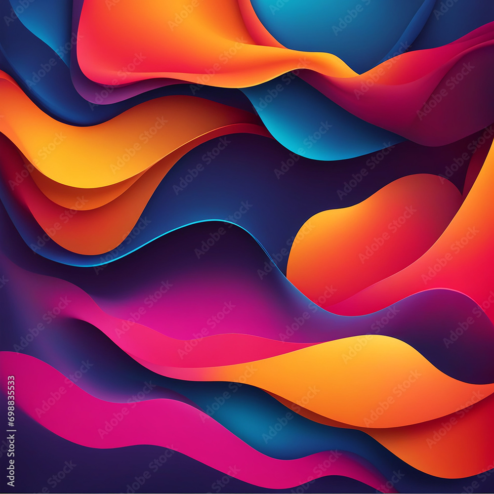 Fototapeta premium Abstract modern colorful blob background and texture. Design colorful blob shape background for use.