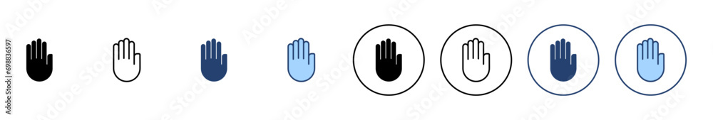 Hand icon vector. hand sign and symbol. palm Hand icon vector. hand sign and symbol. palm
