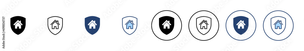 house insurance icon vector. house protection sign and symbol house insurance icon vector. house protection sign and symbol
