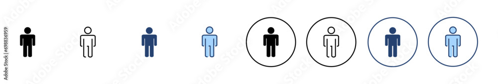 Man icon vector. male sign and symbol. human symbol Man icon vector. male sign and symbol. human symbol