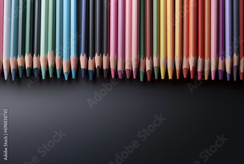 color pencils on a table