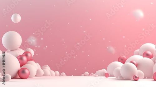 Obraz na płótnie 3D Render New Year Background, Simple , Celebration, Festive, Holiday w salonie