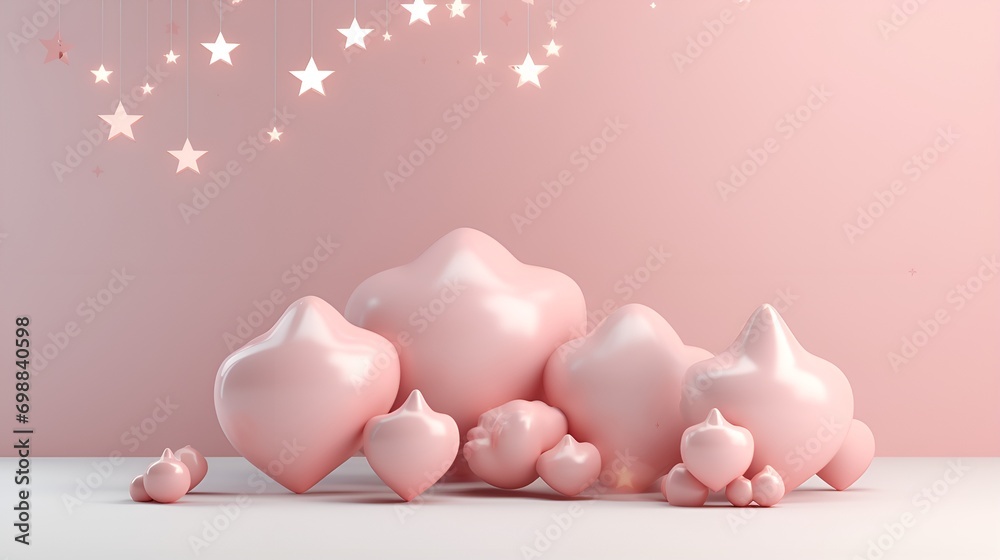 3D Render New Year Background, Simple , Celebration, Festive, Holiday