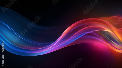 Abstract 3D Render Swirls of Light and Color, Colorful Abstract Art, Dynamic Design, Creative Motion