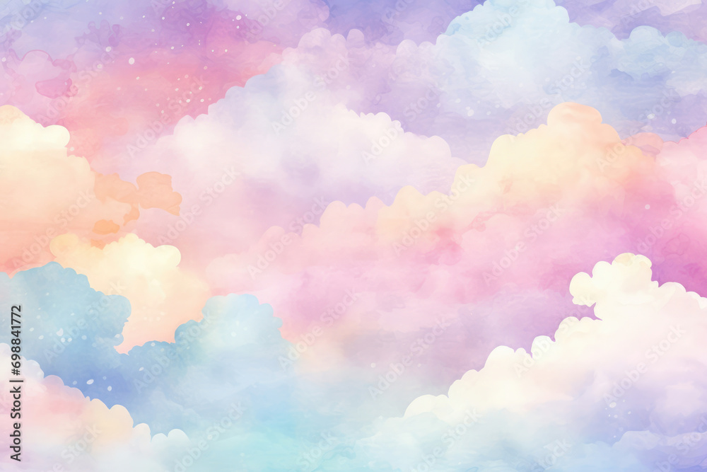 Pink sky blue background gradient cloudscape fantasy purple bright pastel cloud abstract cloudy textured