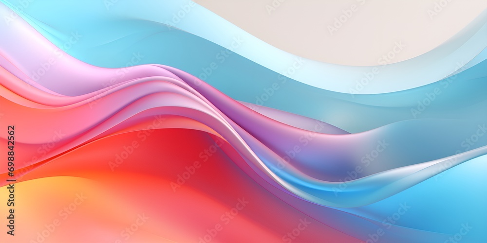 3D Render Fluid and Organic Waves in a Spectral Scene, Abstract, Organic, Waves 3D Render Fluid and Organic Waves in a Spectral Scene, Abstract, Organic, Waves