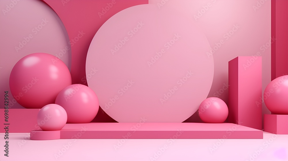 Stylish 3D Render Geometric Background in Style Stylish 3D Render Geometric Background in Style