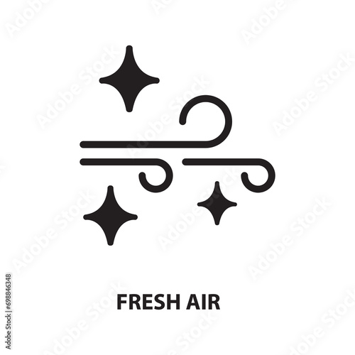 Fresh Air creative icon. Fresh Air concept symbol design vector signn flat illustration on white background..eps photo