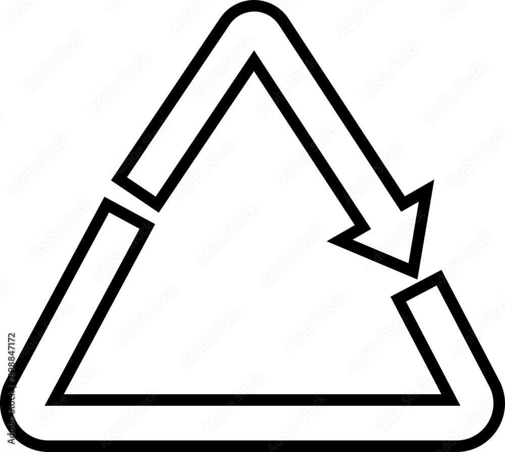 Black line Recycle icon. Rounded angle. Ecology, Bio rotation arrow icon symbol with editable stock. An arrow that revolve endless Reuse concept Recycled. Sign illustration on transparent background. Black line Recycle icon. Rounded angle. Ecology, Bio rotation arrow icon symbol with editable stock. An arrow that revolve endless Reuse concept Recycled. Sign illustration on transparent background.