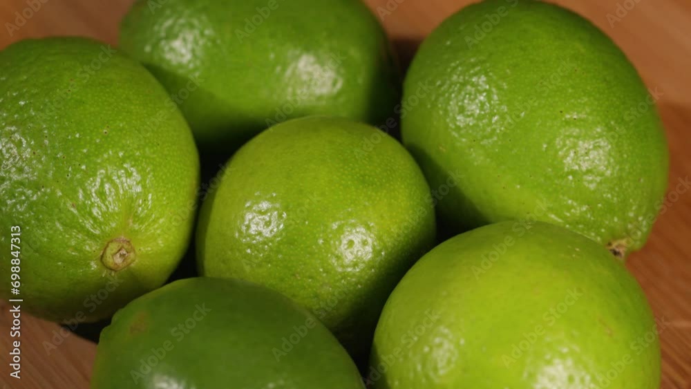Limes on table Limes on table