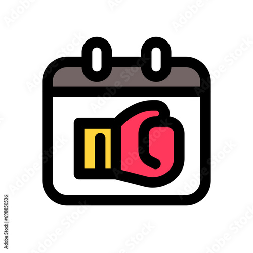 Boxing Schedule Icon