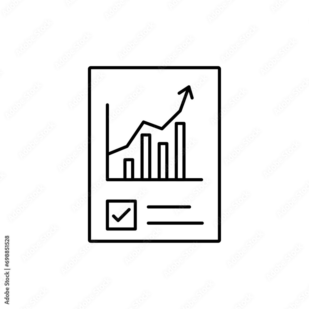 Precision Insights: Streamlined Web Icons for Data Analysis, Statistics ...