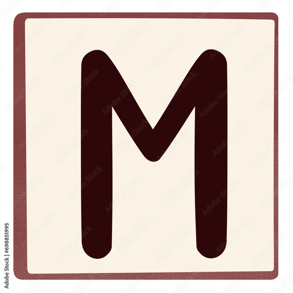 Alphabet letter M Alphabet letter M
