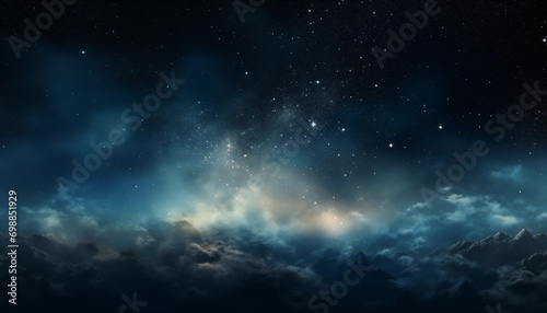 宇宙の星々の景色 © NOS Inc.