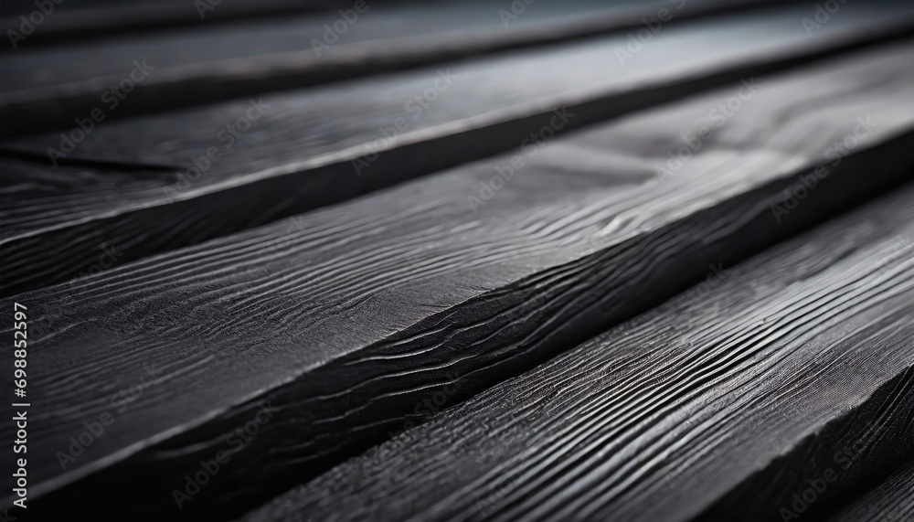 Fototapeta premium The close up of the black charcoal texture.