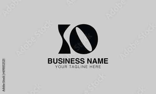 IO I io initial logo | initial based abstract modern minimal creative logo, vector template image. luxury logotype logo, real estate homie logo. typography logo. initials logo