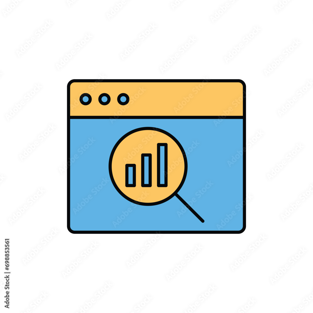 Precision Insights: Streamlined Web Icons for Data Analysis, Statistics, and Analytics - Minimalist Outline and color fill Collection in Vector Illustration. calculator, data, database, discover, Precision Insights: Streamlined Web Icons for Data Analysis, Statistics, and Analytics - Minimalist Outline and color fill Collection in Vector Illustration. calculator, data, database, discover,