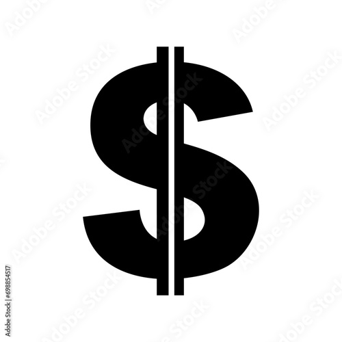 Money. Payment systems. Coins and Dollar penny signs are isolated on a white background. Flat design style. Business concept.